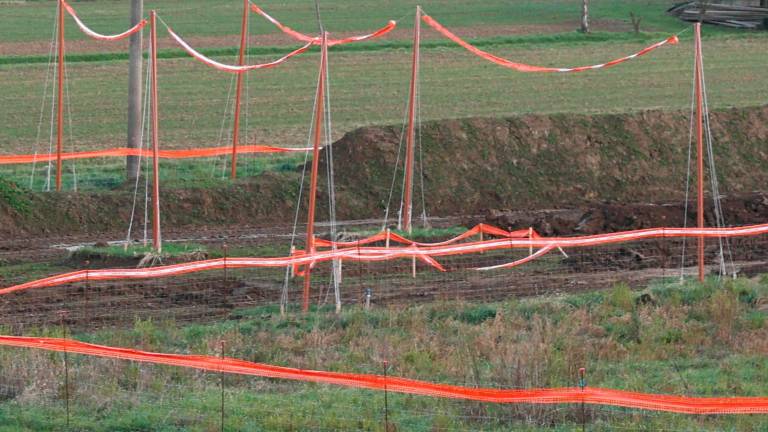 Cesena, resti archeologici d’epoca romana affiorano a Diegaro nel cantiere Snam