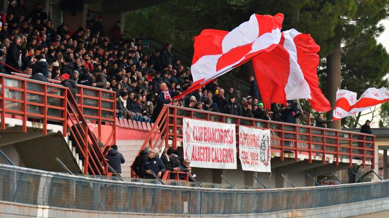 Lo stadio Morgagni durante la partita contro il Tau Altopascio (foto Blaco)