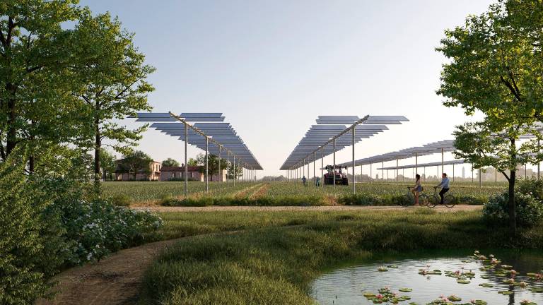 Il rendering dell’Energy Park di Faenza