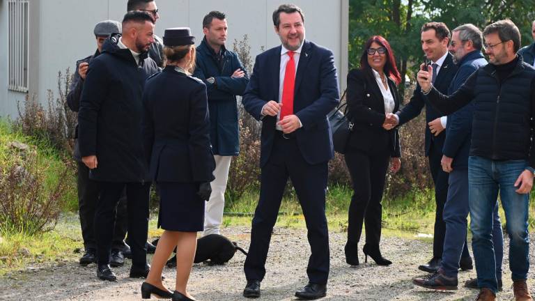 Forlì, il ministro Salvini visita il cantiere del nuovo carcere VIDEO e FOTOGALLERY