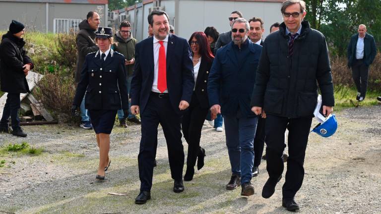 Forlì, il ministro Salvini visita il cantiere del nuovo carcere VIDEO e FOTOGALLERY