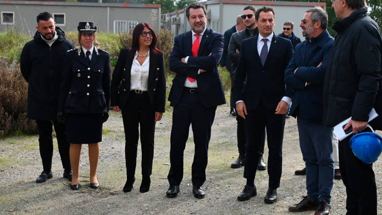 Forlì, il ministro Salvini visita il cantiere del nuovo carcere VIDEO e FOTOGALLERY