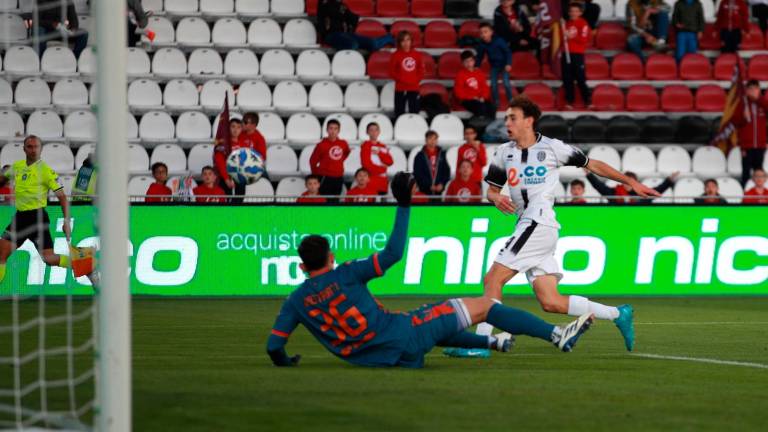 Tommaso Berti sfiora il gol a Cittadella (Rega)