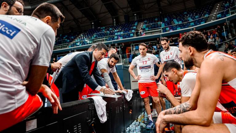 Un time-out di Antimo Martino sabato sera a Milano