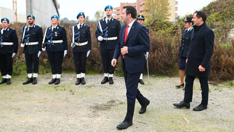 Forlì, il ministro Salvini visita il cantiere del nuovo carcere VIDEO e FOTOGALLERY