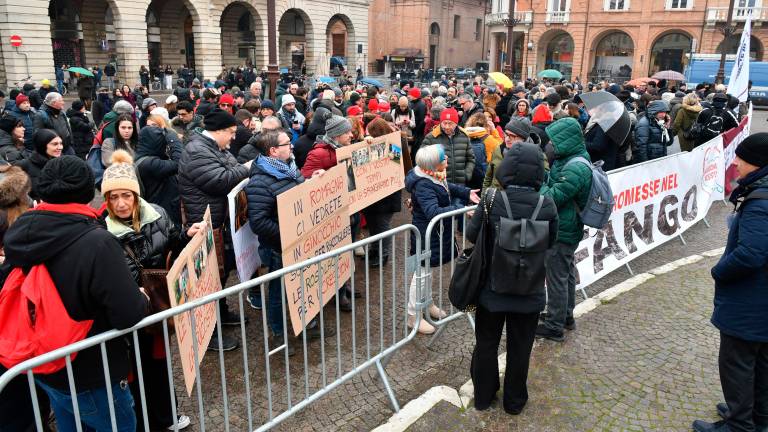 La manifestazione a Forlì dello scorso gennaio (Blaco)