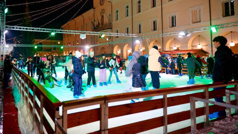 La pista del ghiaccio a Cervia lo scorso anno