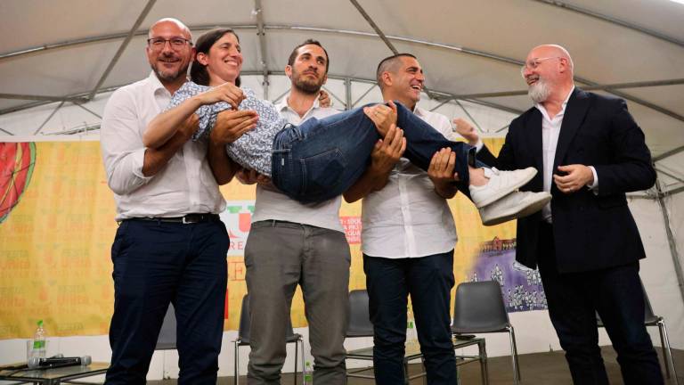 Elly Schlein durante una sua trasferta in Romagna