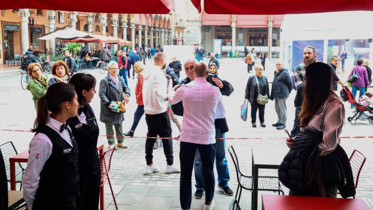 Imola, Iginio Massari e Gino Fabbri all’apertura dell’ex Bacchilega restaurato da Sebastiano Caridi