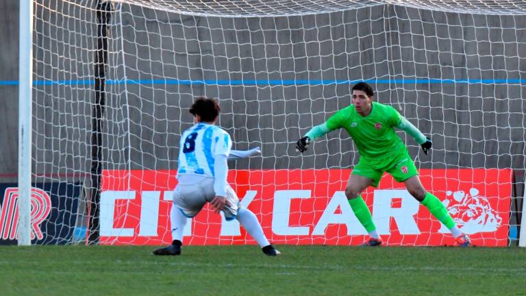 Il numero uno biancorosso Edoardo Colombo nella partita contro lo United Riccione foto FABIO BLACO