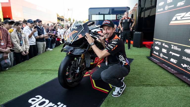 La moto era stata presentata da Max Biaggi a Misano al Gp dell’Emilia-Romagna