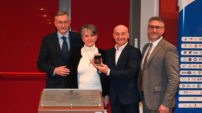 Forlì. L’omaggio dei big dello sport a Bruno Grandi. I figli: «Una fondazione dedicata a lui per supportare il Museo della ginnastica” FOTOGALLERY