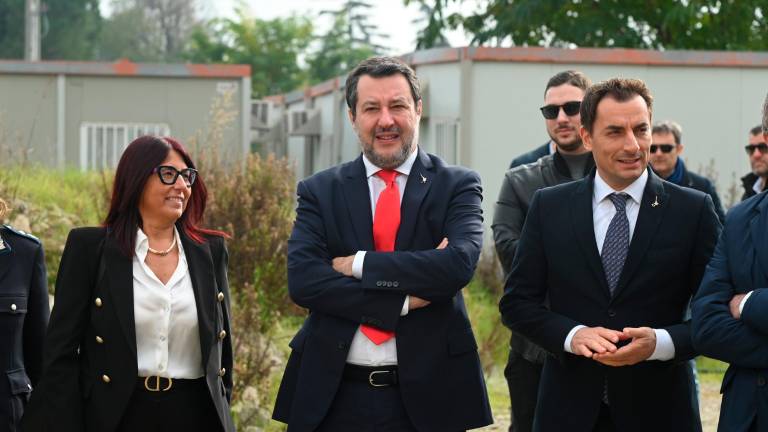 Forlì, il ministro Salvini visita il cantiere del nuovo carcere VIDEO e FOTOGALLERY