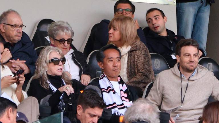 Tony Hsu domenica in tribuna insieme ad Anthony Jannarelly (foto Gianmaria Zanotti)