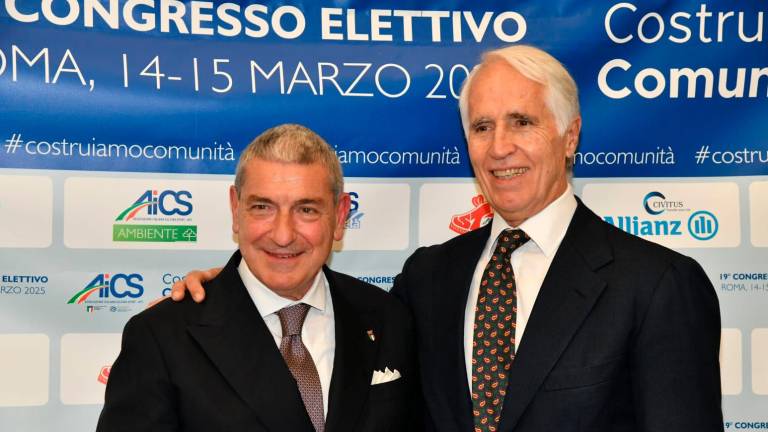 Bruno Molea con il presidente del Coni Giovanni Malagò