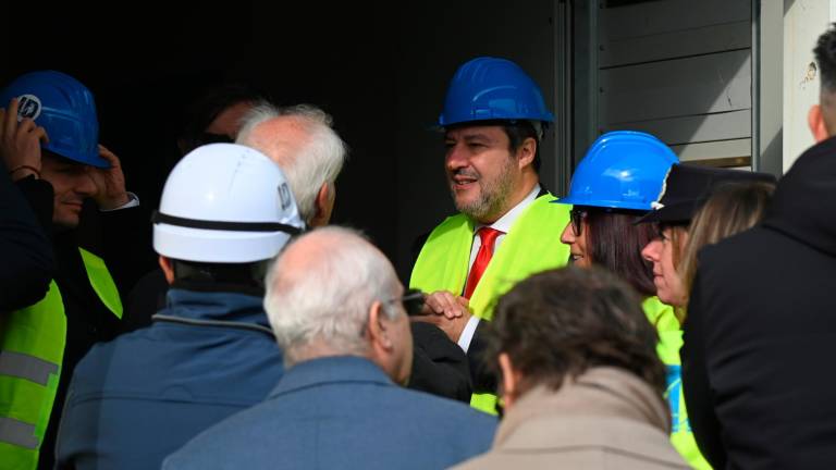 Forlì, il ministro Salvini visita il cantiere del nuovo carcere VIDEO e FOTOGALLERY