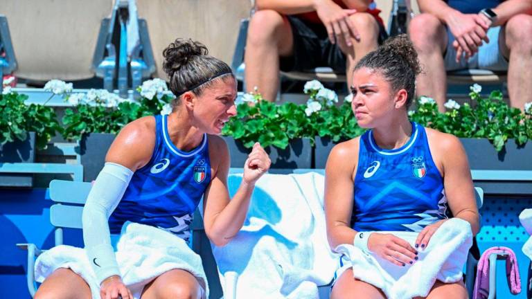 Sara Errani e Jasmine Paolini (foto @Coninews)