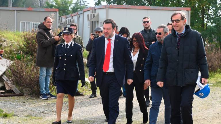 Forlì, il ministro Salvini visita il cantiere del nuovo carcere VIDEO e FOTOGALLERY