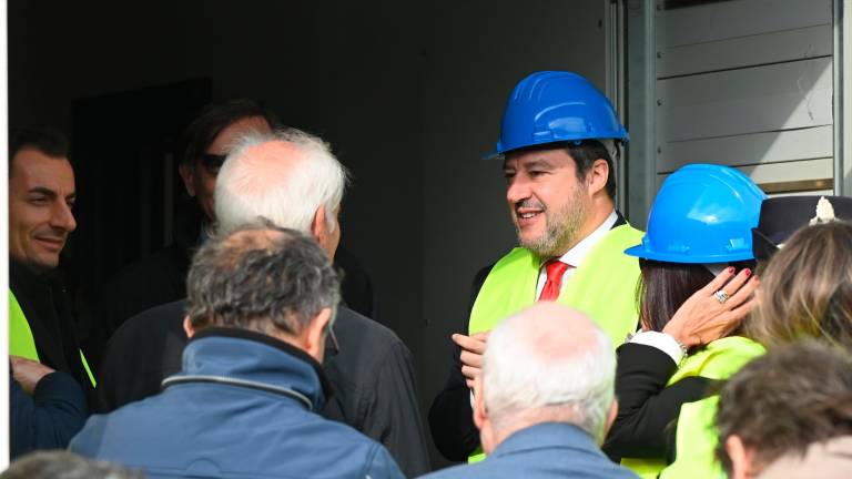 Forlì, il ministro Salvini visita il cantiere del nuovo carcere VIDEO e FOTOGALLERY