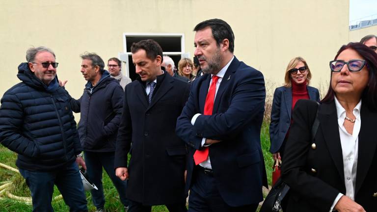 Forlì, il ministro Salvini visita il cantiere del nuovo carcere VIDEO e FOTOGALLERY