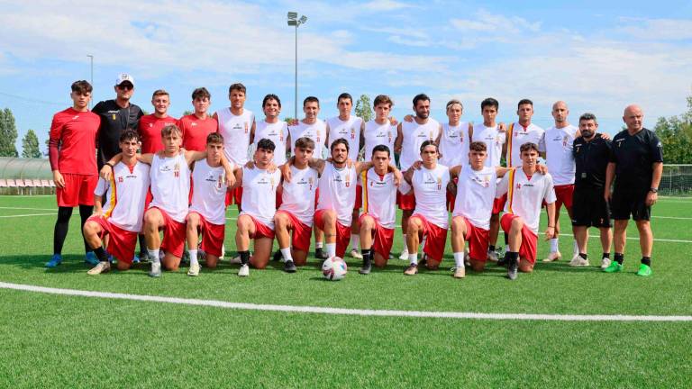 La squadra giallorossa per il primo allenamento al completo foto ZANOTTI