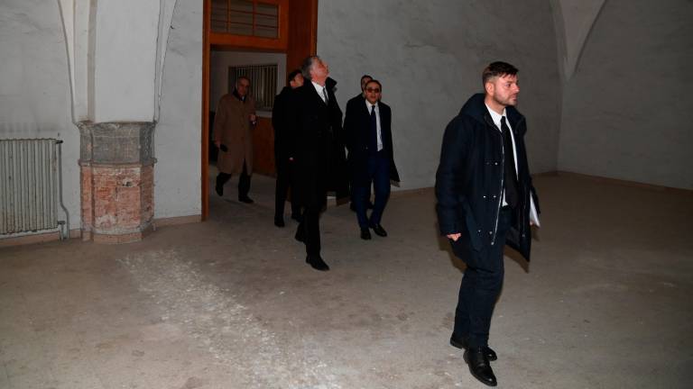 Forlì, il ministro Giuli in visita all’ex monastero della ripa e al teatro “Fabbri” FOTOGALLERY E VIDEO