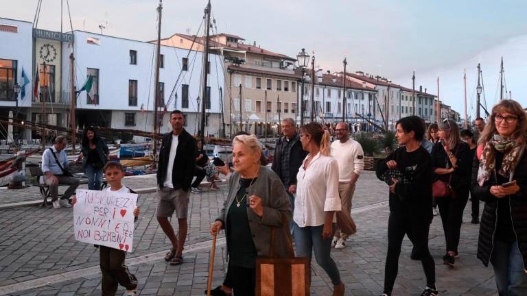 La marcia di protesta fino al municipio