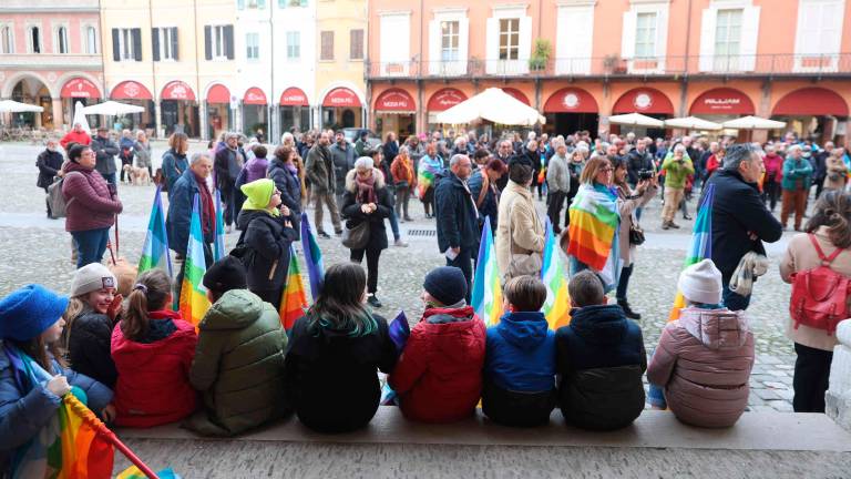 Una manifestazione in piazza del Popolo