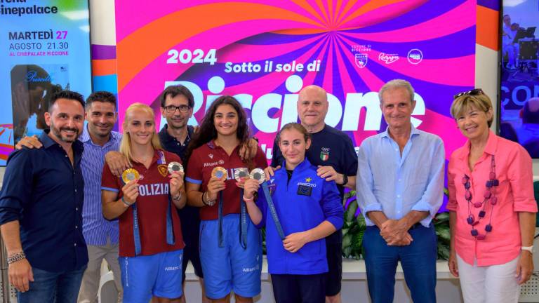 Riccione si tinge di oro con le campionesse olimpiche di ginnastica