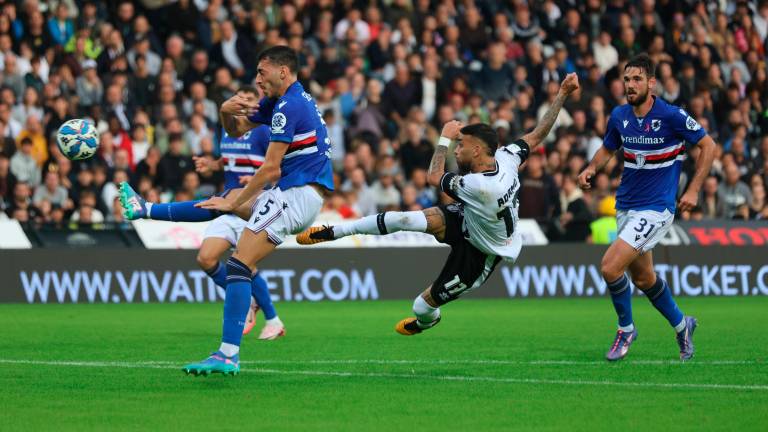 Manolo Adamo in gol con la Sampdoria (Zanotti)