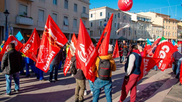 Una manifestazione della Cgil