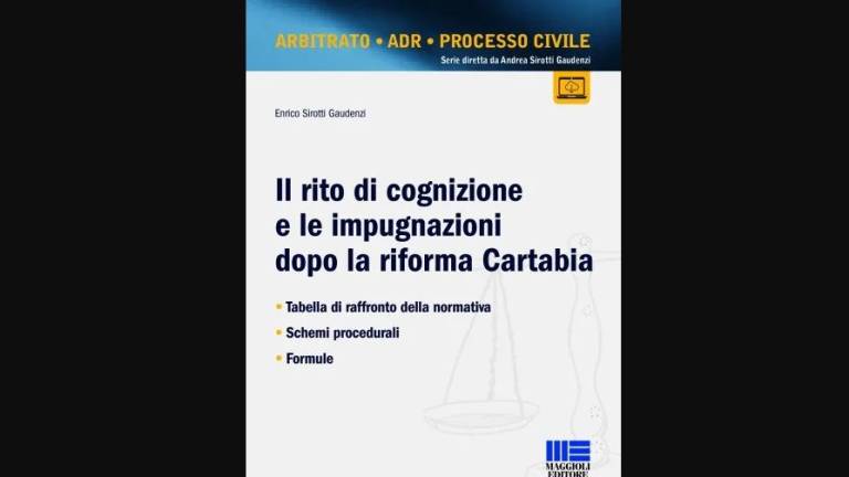 Cesena, nuovo libro per l'avvocato Enrico Sirotti Gaudenzi sulla riforma Cartabia