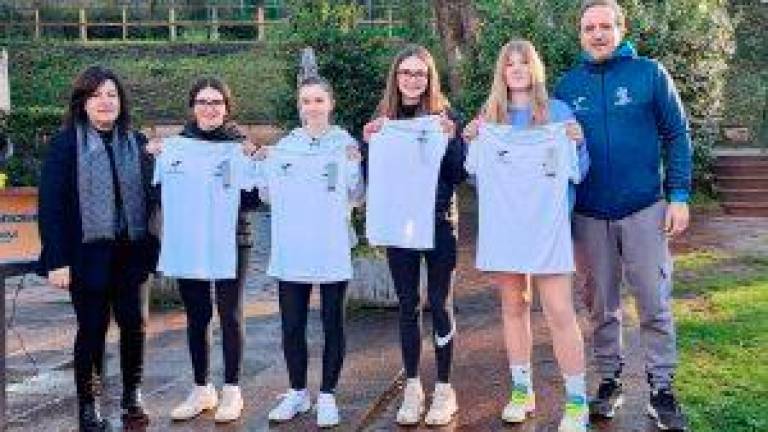 La squadra Under 14 femminile del Ct Cacciari Imola