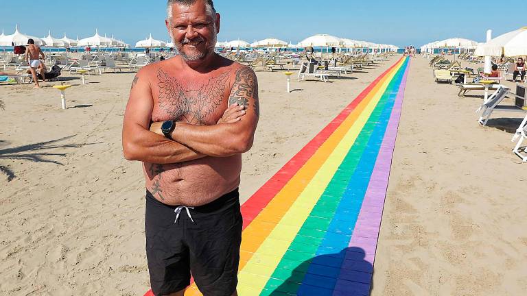 Stefano Mazzotti, titolare del Bagno Community 27 di Rimini