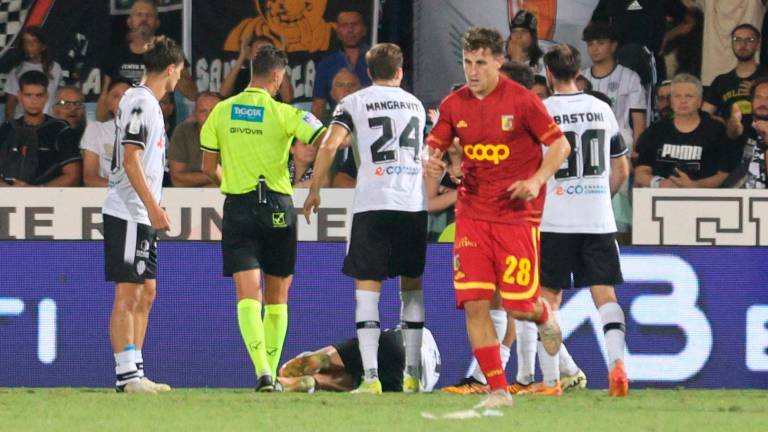 Tommaso Biasci nel match di ieri sera tra Cesena e Catanzaro (foto Gianmaria Zanotti)