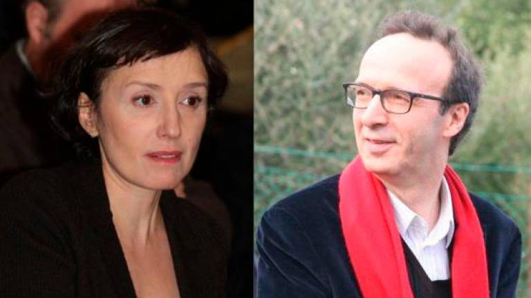 Nicoletta Braschi e Roberto Benigni