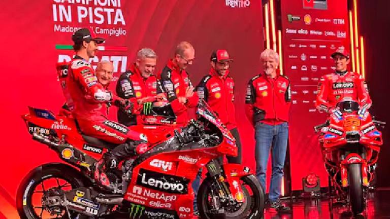 La presentazione del team Ducati Lenovo a Madonna di Campiglio