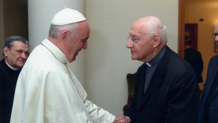 Monsignor Giorgio Bisguzzi con Papa Francesco