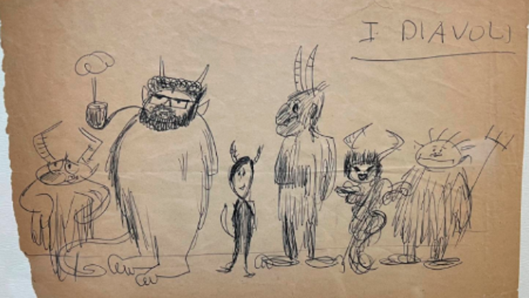 Rimini, “I disegni di Federico Fellini nella collezione di Danilo Donati”: la mostra fino al 2 marzo