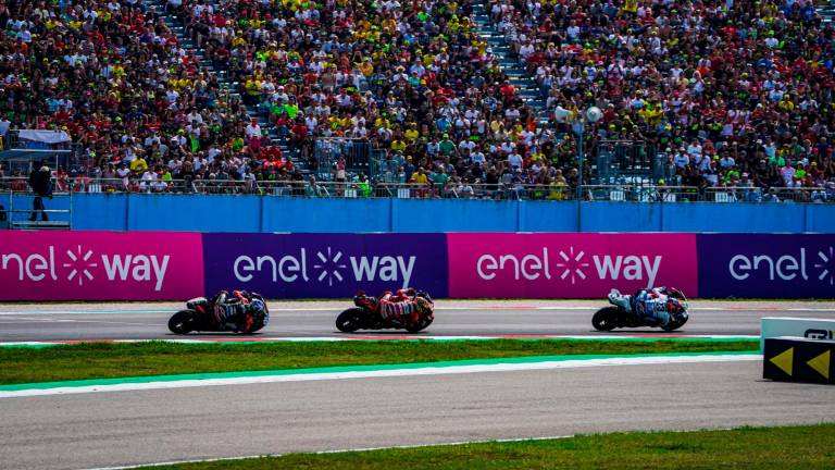 La splendida cornice di pubblico al Misano World Circuit