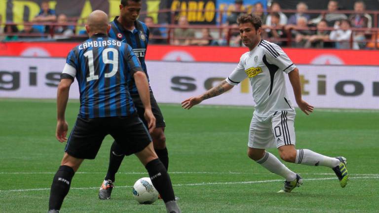 Andrian Mutu, oggi allenatore, con la maglia del Cesena nel 2011