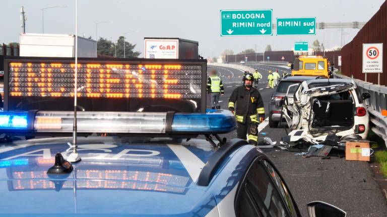 L’incidente poco prima dell’uscita Rimini Sud (Migliorini)