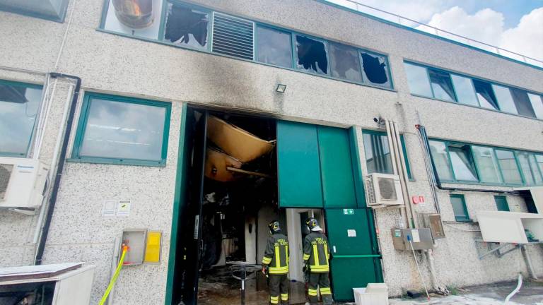 L’intervento dei Vigili del Fuoco a San Giovanni in Marignano (Foto Manuel Migliorini)