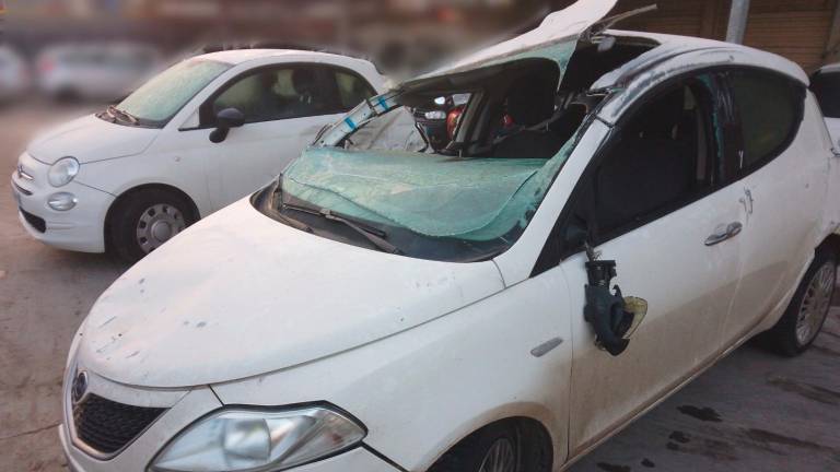 La Lancia Y protagonista dell’incidente (foto Fiorentini)