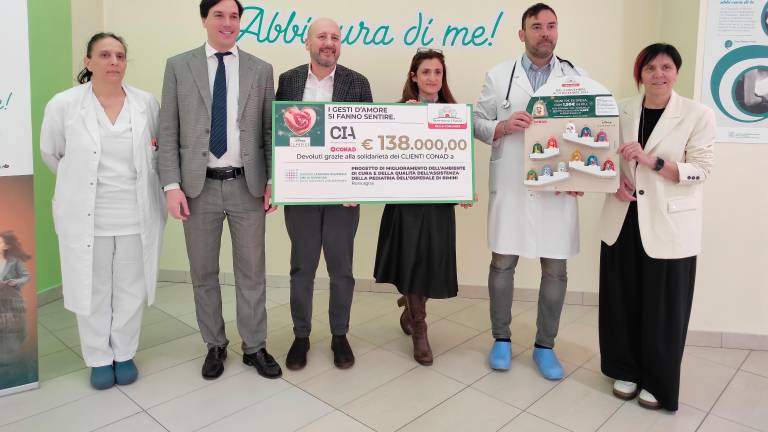 Rimini, da Cia-Conad 138mila euro a Pediatria e Neuropsichiatria infantile