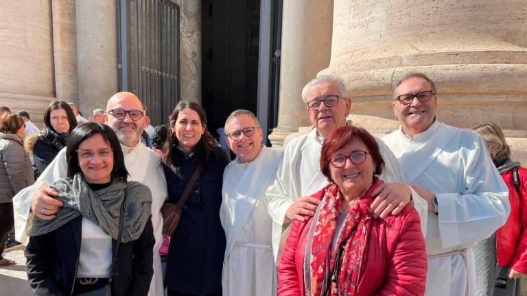 Diaconi di Cesena nei giorni scorsi a Roma