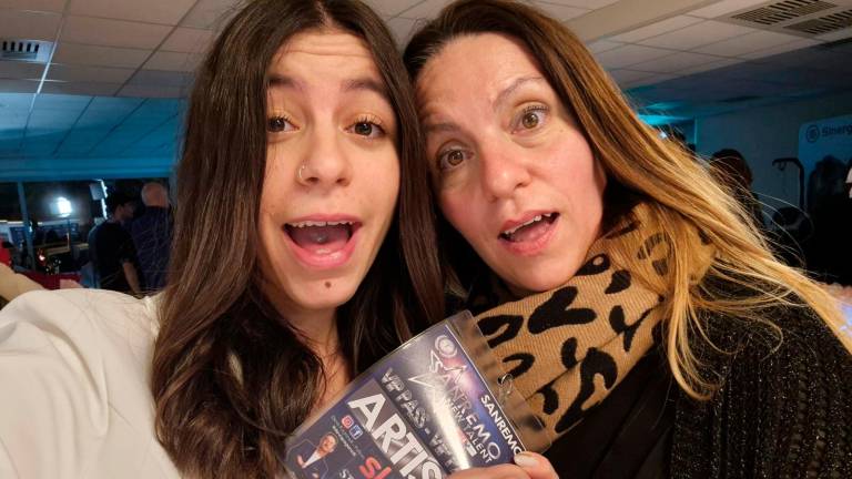 Giorgia Oddo a Sanremo insieme alla madre