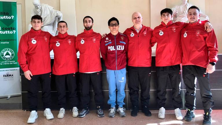 Il Romagna Team alla presentazione della scorsa settimana alla Biblioteca Malatestiana foto zanotti