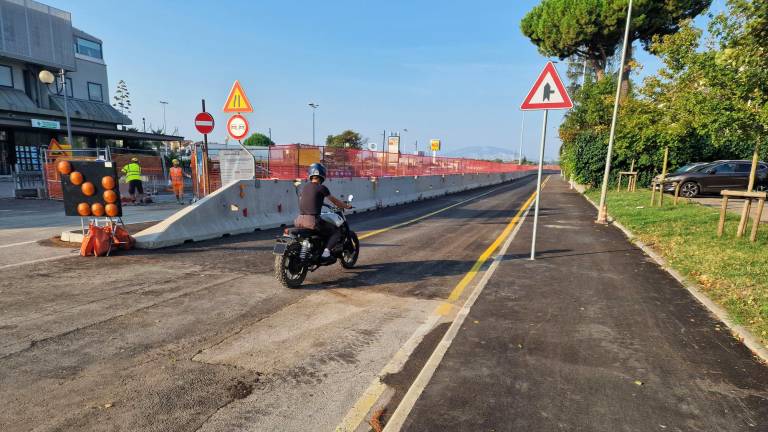 Rimini. Aperta la corsia che collega via Euterpe