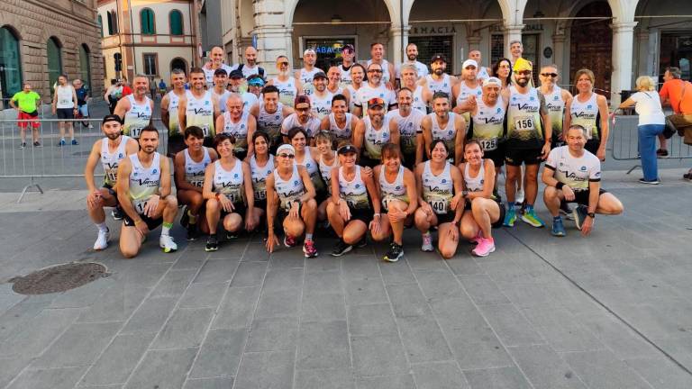 Gli atleti della sezione podismo della polisportiva Nuova Virtus Cesena